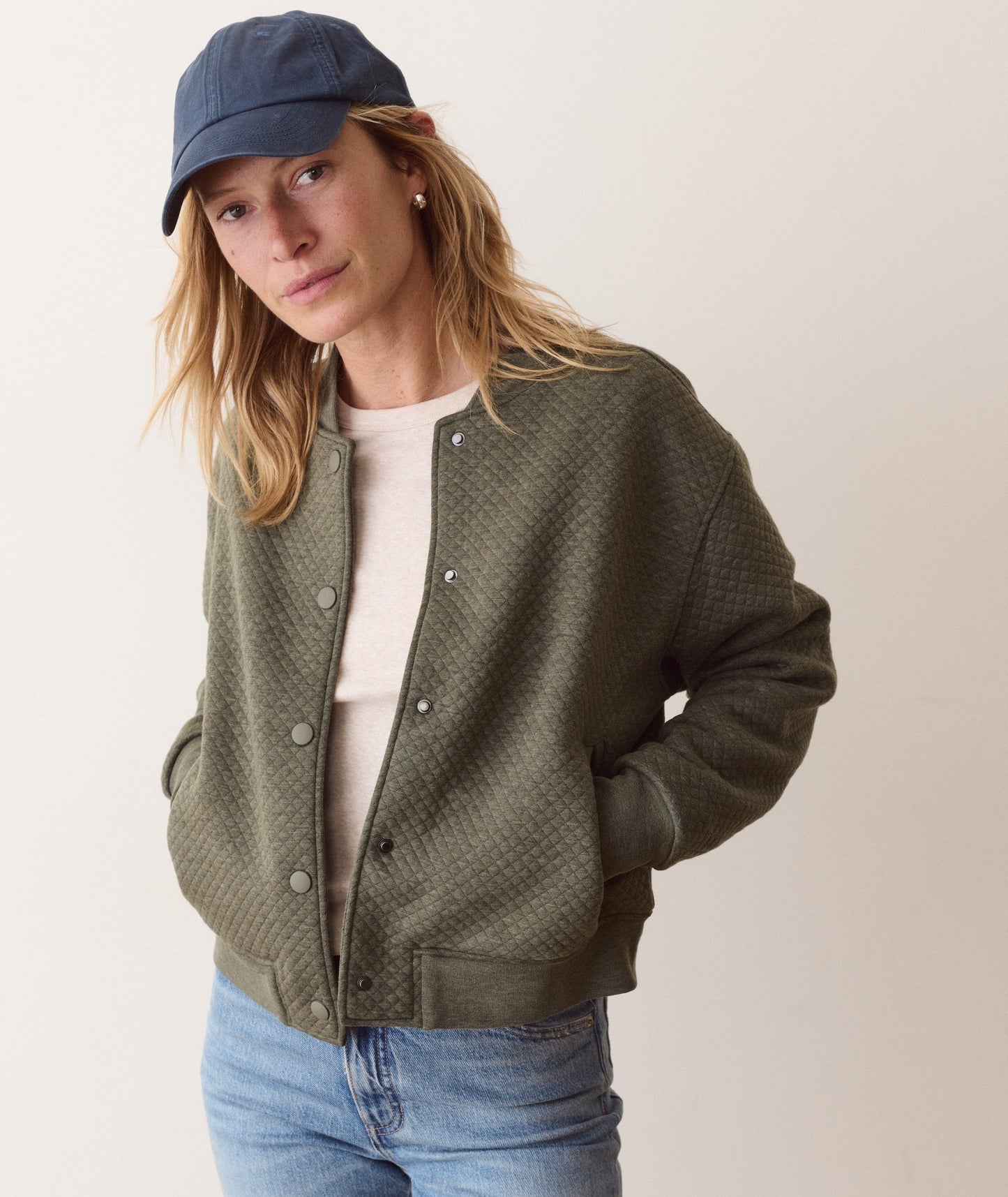 Marine Layer Corbet Quilted Bomber