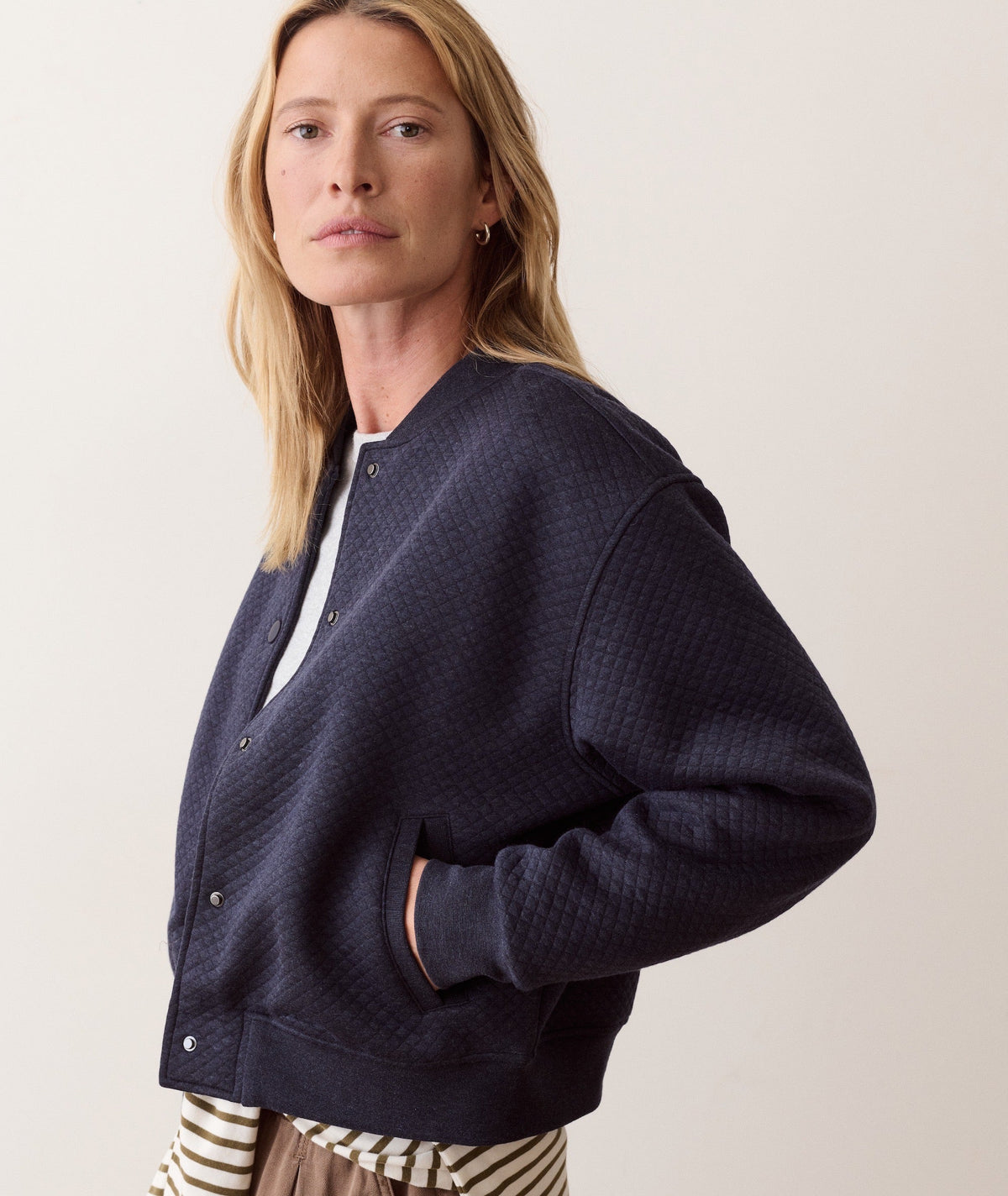 Marine Layer Corbet Quilted Bomber