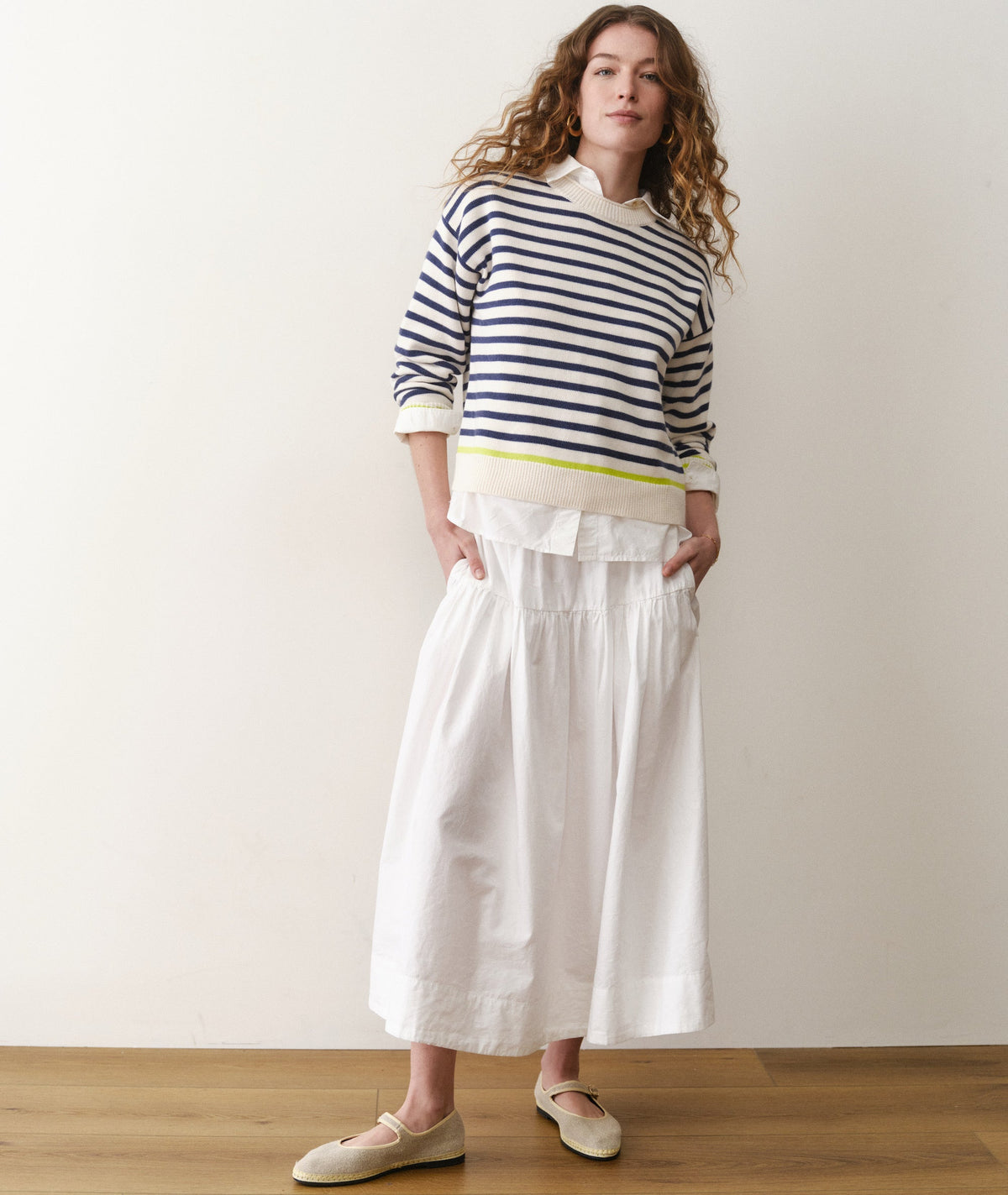 Marine Layer Gia Poplin Skirt